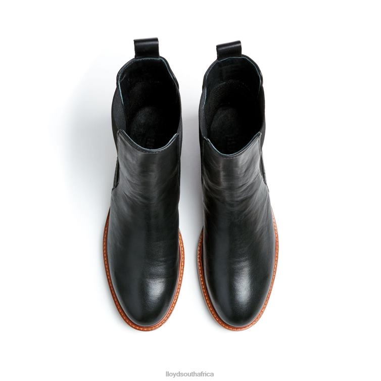 Shoes black LLOYD smooth leather slip-on ANKLE BOOTS Women 86B4D923