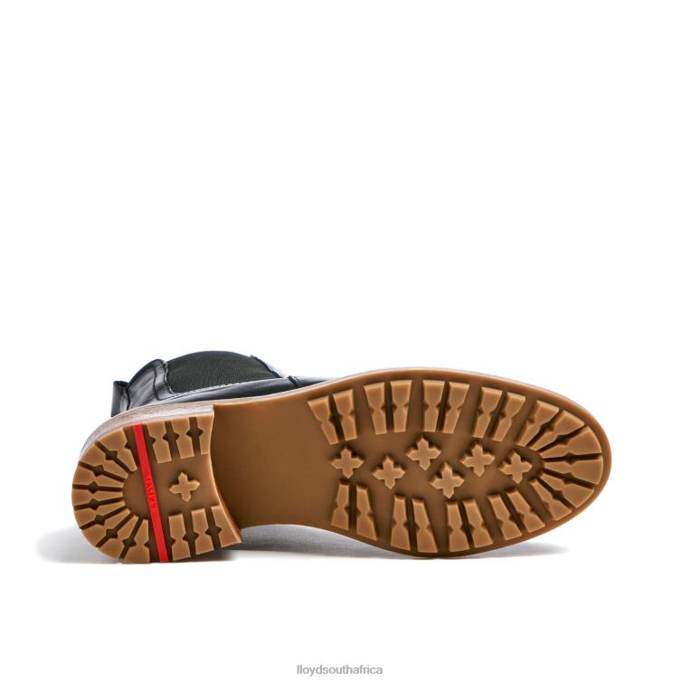 Shoes black LLOYD smooth leather slip-on ANKLE BOOTS Women 86B4D923