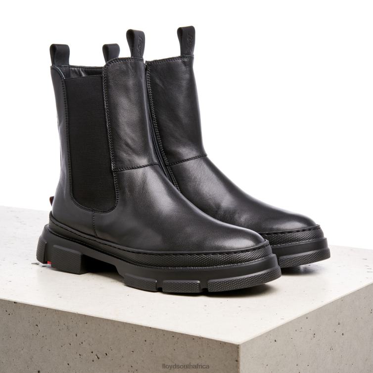 Shoes black LLOYD smooth leather slip-on ANKLE BOOTS Women 86B4D954