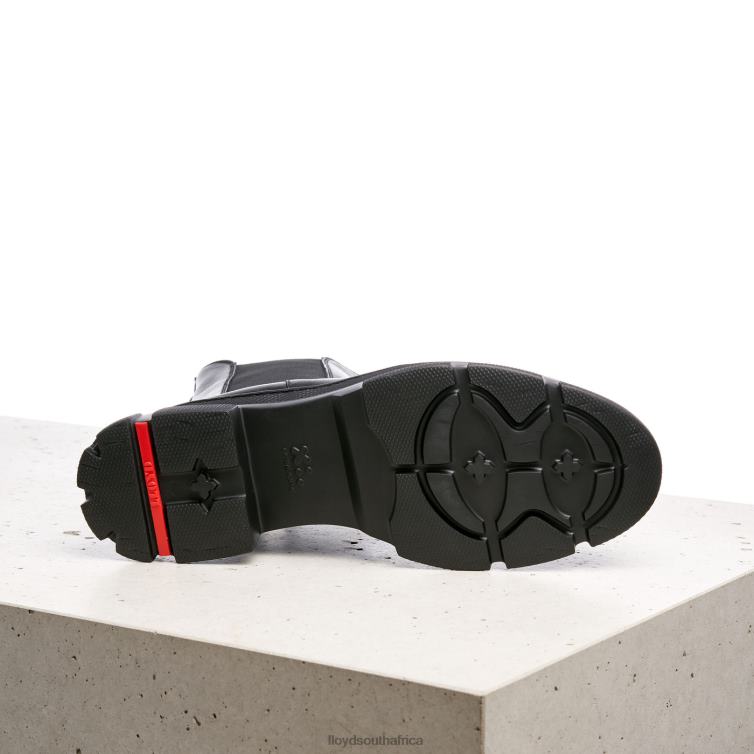 Shoes black LLOYD smooth leather slip-on ANKLE BOOTS Women 86B4D954