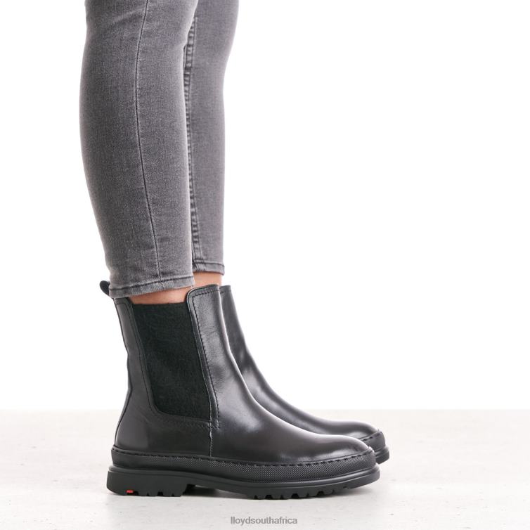 Shoes black LLOYD smooth leather slip-on ANKLE BOOTS Women 86B4D958