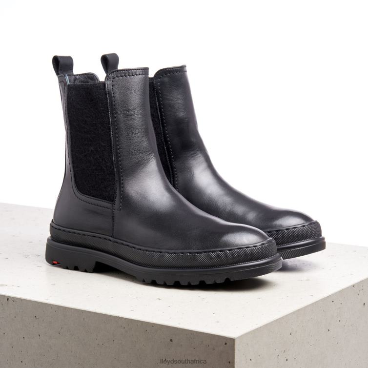 Shoes black LLOYD smooth leather slip-on ANKLE BOOTS Women 86B4D958