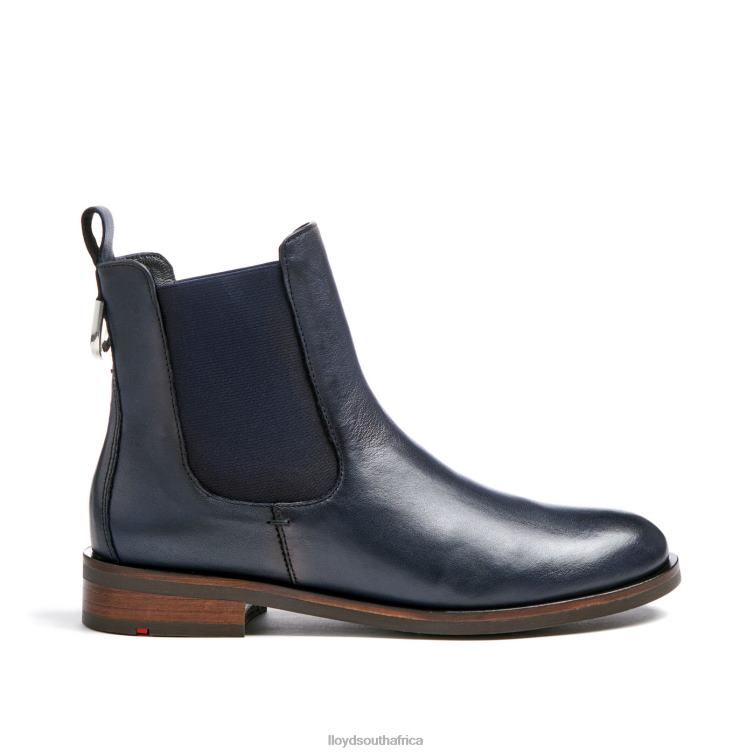 Shoes blue LLOYD smooth leather slip-on ANKLE BOOTS Women 86B4D934