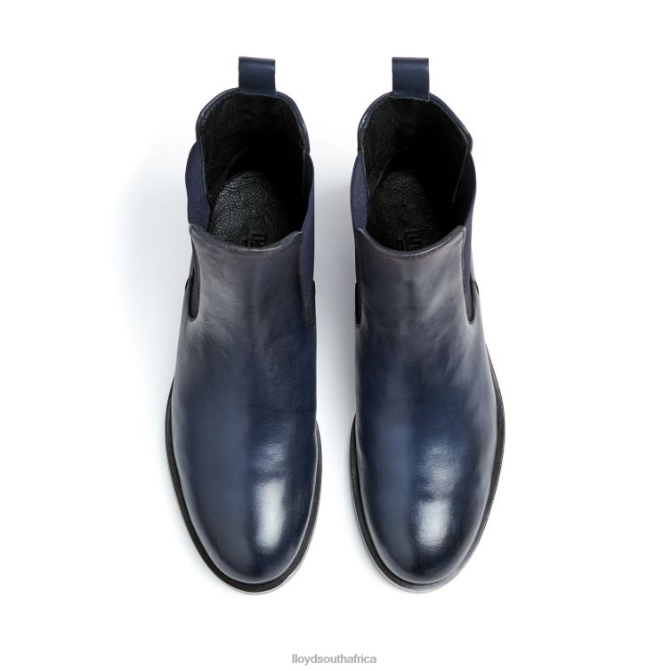 Shoes blue LLOYD smooth leather slip-on ANKLE BOOTS Women 86B4D934