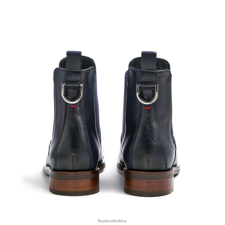 Shoes blue LLOYD smooth leather slip-on ANKLE BOOTS Women 86B4D934