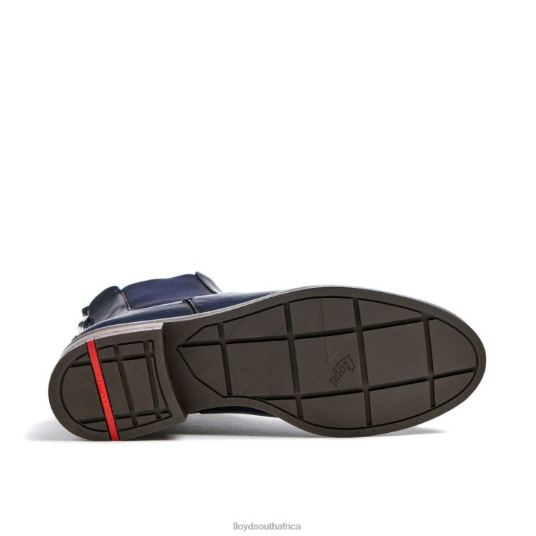 Shoes blue LLOYD smooth leather slip-on ANKLE BOOTS Women 86B4D934