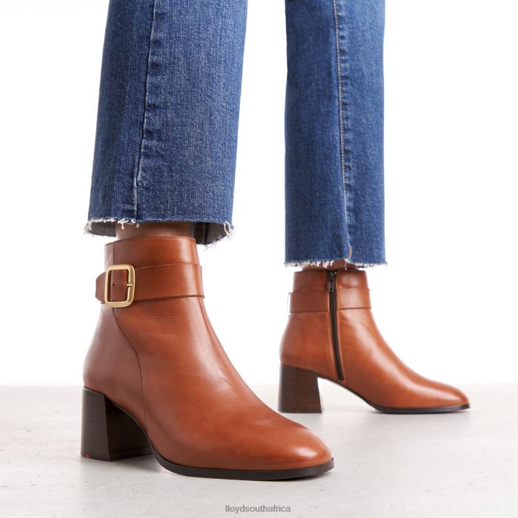 Shoes brown LLOYD SMOOTH LEATHER ANKLE BOOTS Women 86B4D968