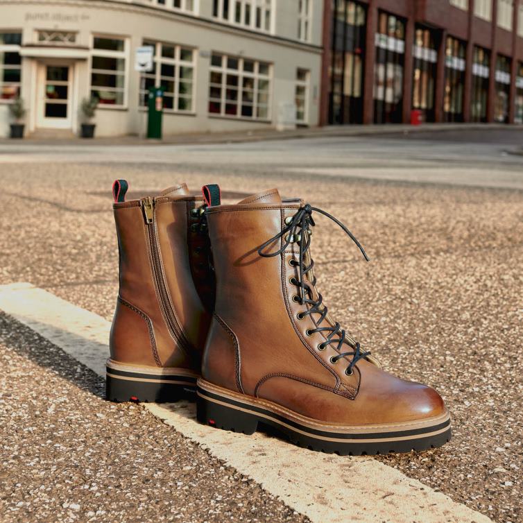 Shoes brown LLOYD SMOOTH LEATHER ANKLE BOOTS Women 86B4D970