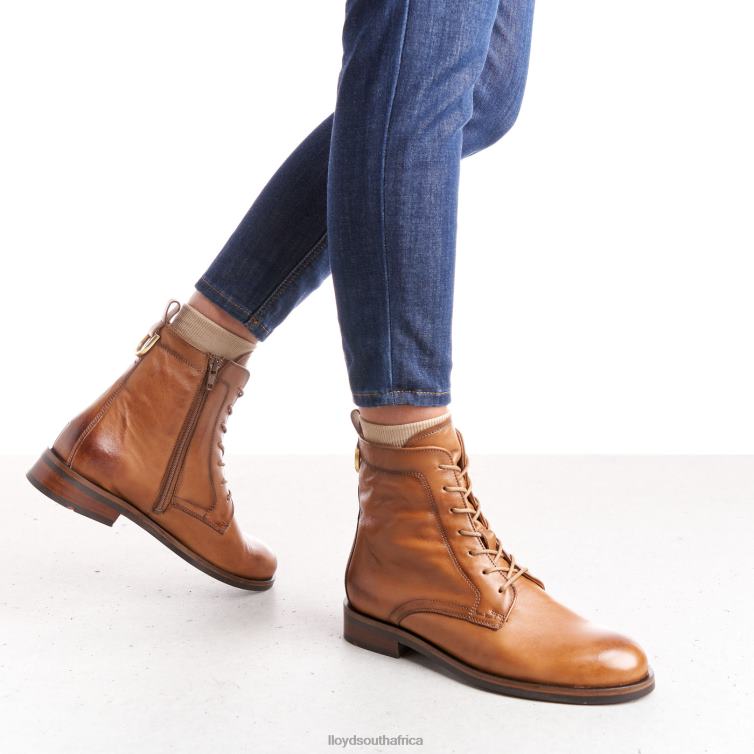 Shoes brown LLOYD SMOOTH LEATHER ANKLE BOOTS Women 86B4D982