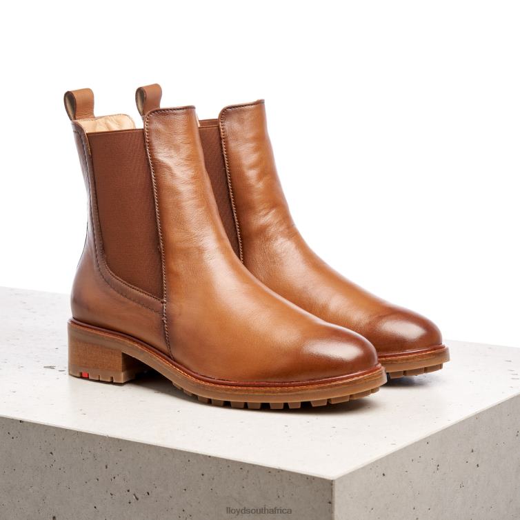 Shoes brown LLOYD smooth leather slip-on ANKLE BOOTS Women 86B4D964