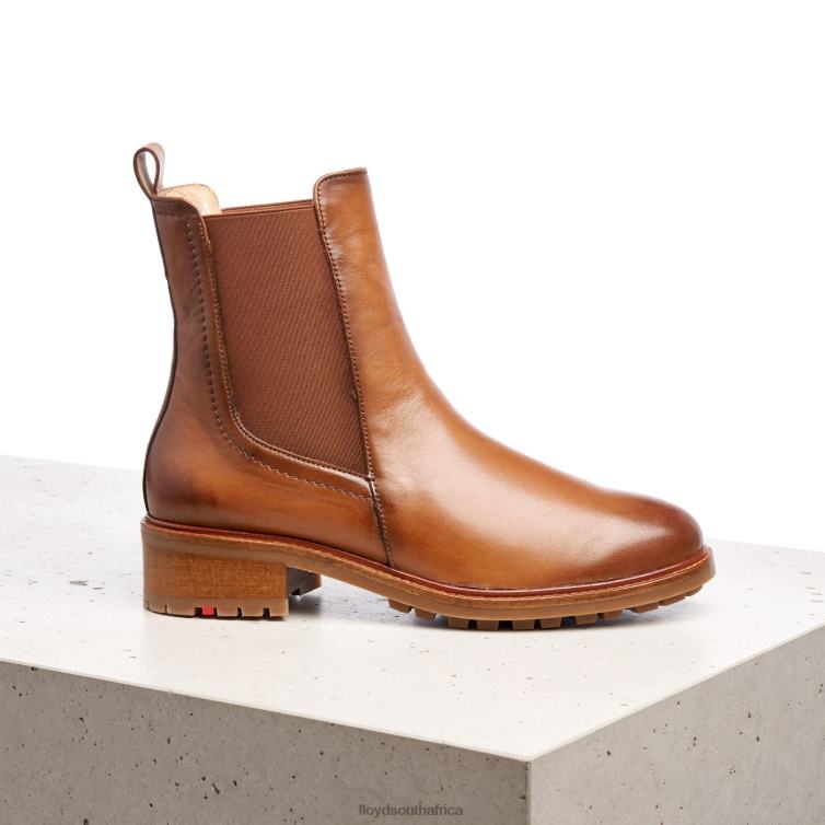 Shoes brown LLOYD smooth leather slip-on ANKLE BOOTS Women 86B4D964