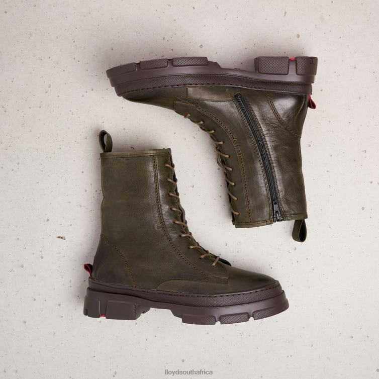 Shoes green LLOYD Extralight SOLE LEATHER ANKLE BOOTS Women 86B4D973