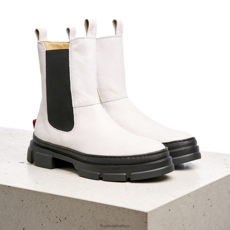 Shoes white LLOYD smooth leather slip-on ANKLE BOOTS Women 86B4D875