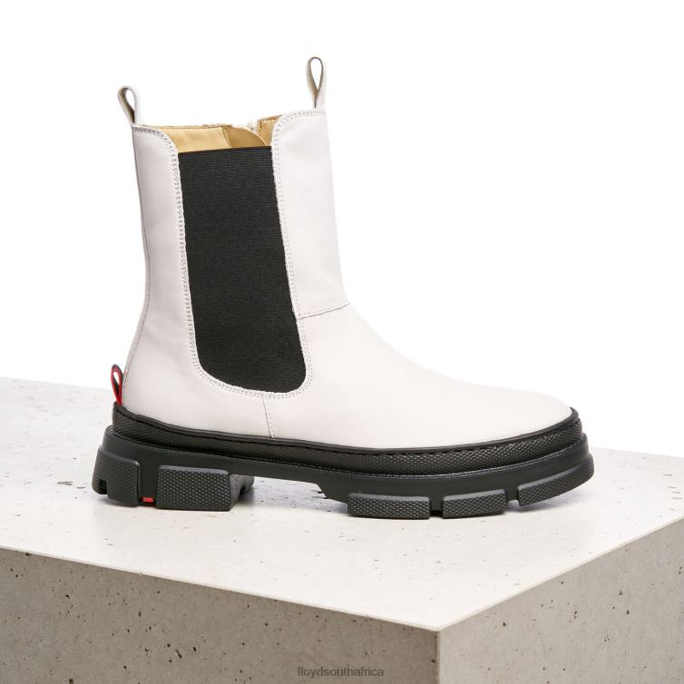 Shoes white LLOYD smooth leather slip-on ANKLE BOOTS Women 86B4D875