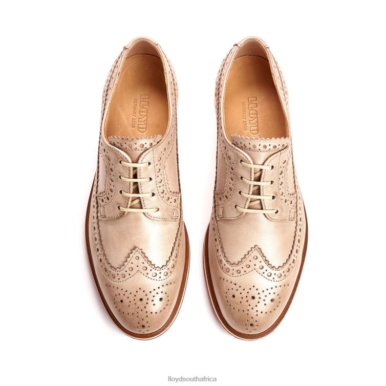 Shoes beige LLOYD LEATHER LACE HALF SHOES Women 86B4D1008