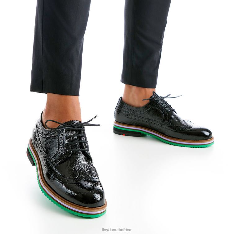 Shoes black LLOYD ROGH LEATHER LACE HALF SHOES Women 86B4D1068