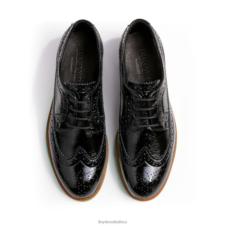 Shoes black LLOYD ROGH LEATHER LACE HALF SHOES Women 86B4D1068