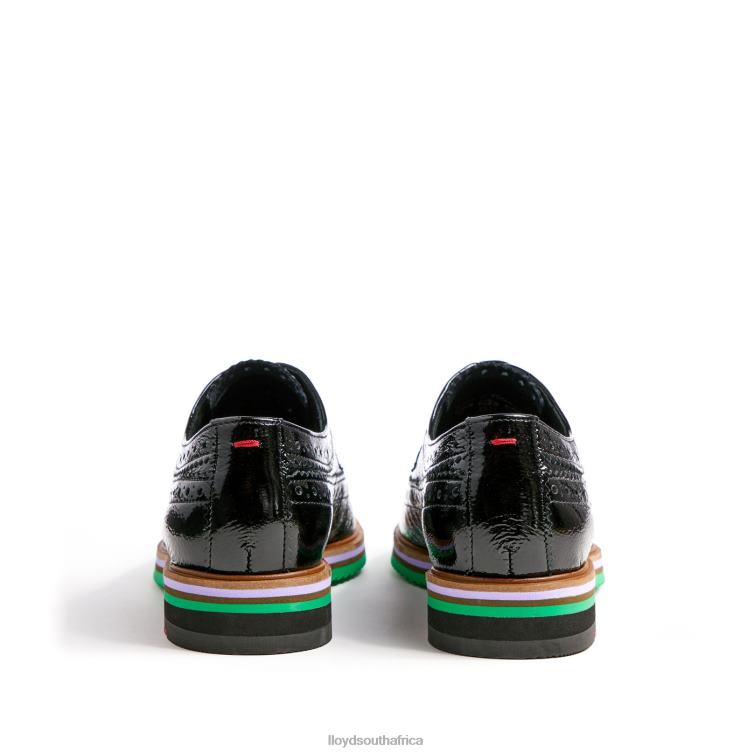 Shoes black LLOYD ROGH LEATHER LACE HALF SHOES Women 86B4D1068