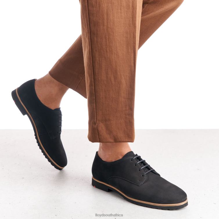 Shoes black LLOYD ROGH LEATHER LACE HALF SHOES Women 86B4D1071