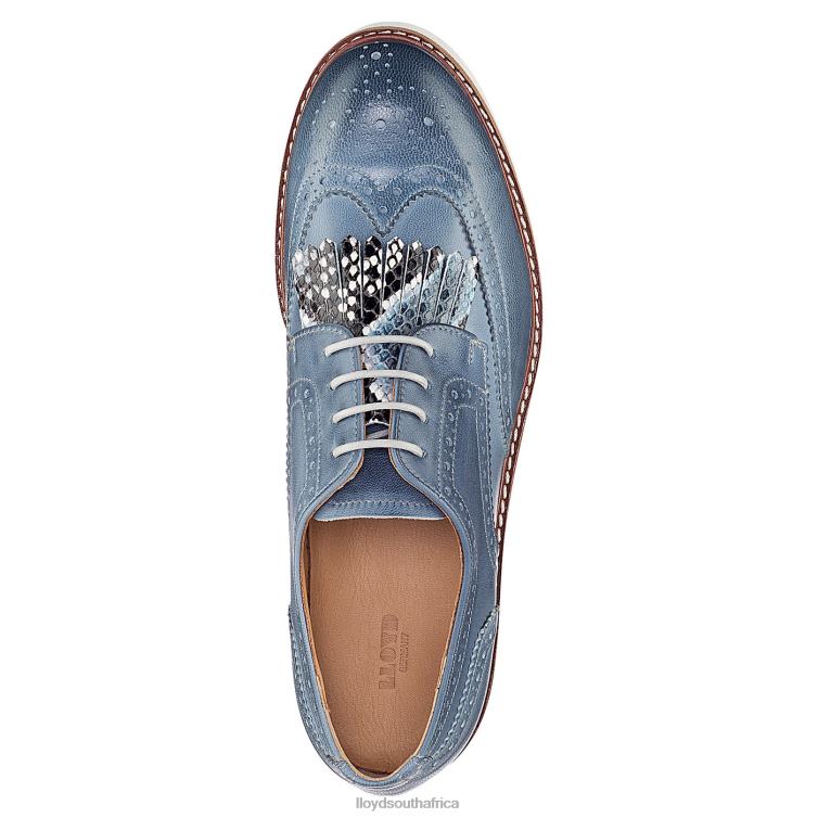 Shoes blue LLOYD LACE SMOOTH LEATHER HALF SHOES Women 86B4D1189
