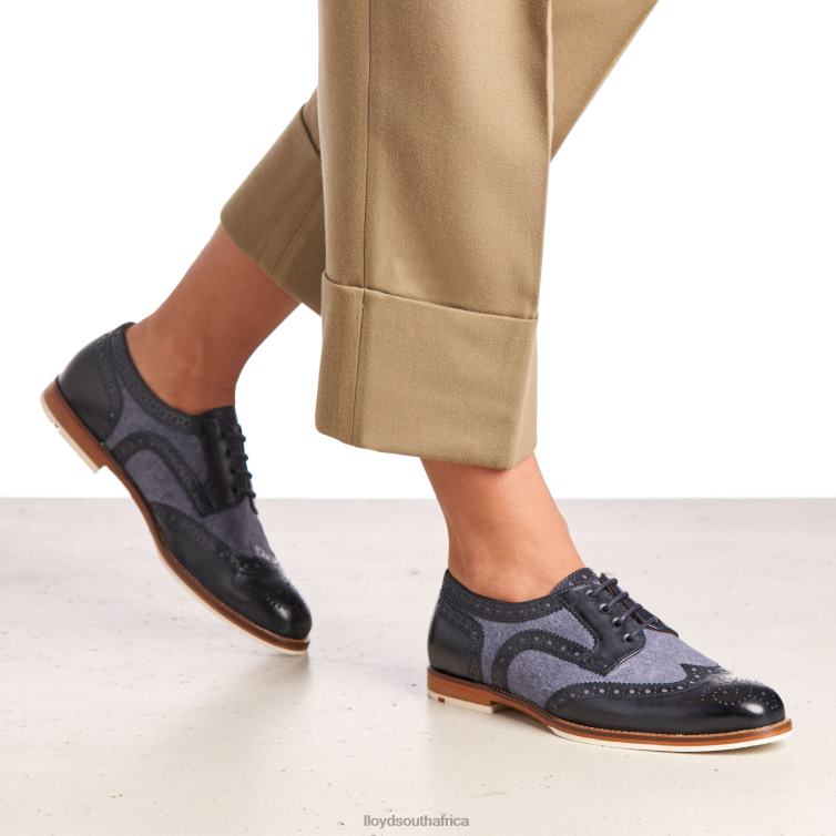 Shoes blue LLOYD SMOOTH LEATHER LACE HALF SHOES Women 86B4D1086