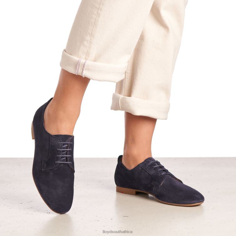 Shoes blue LLOYD SUEDE LACE UP HALF SHOES Women 86B4D1188