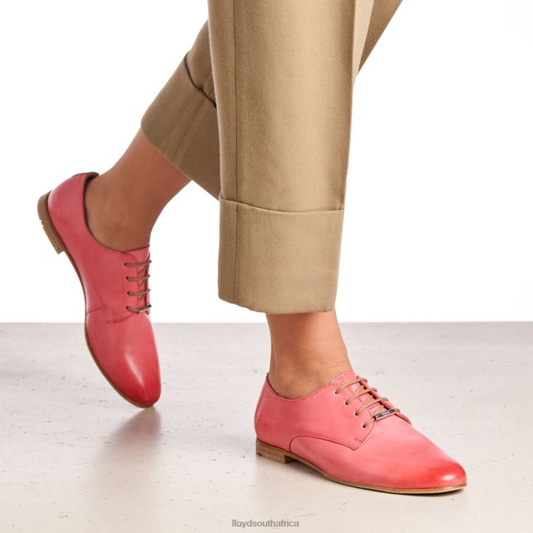 Shoes pink LLOYD LACE SMOOTH LEATHER HALF SHOES Women 86B4D1093