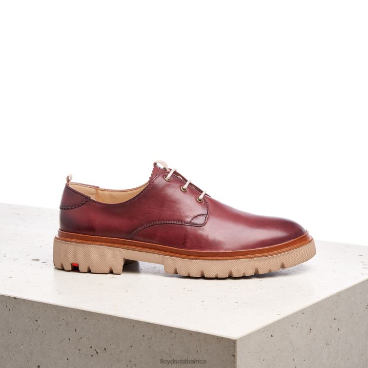 Shoes red LLOYD LACE SMOOTH LEATHER HALF SHOES Women 86B4D1181