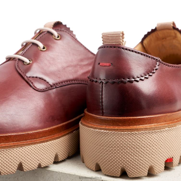 Shoes red LLOYD LACE SMOOTH LEATHER HALF SHOES Women 86B4D1181