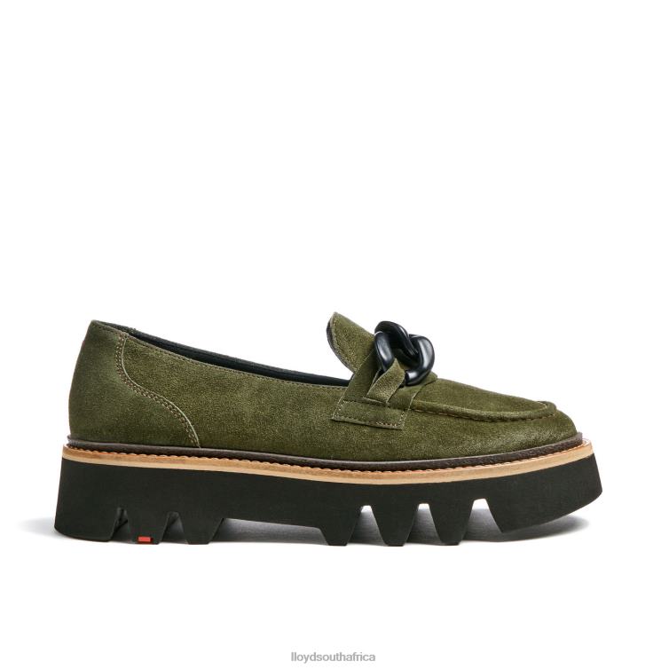 Shoes green LLOYD ROUGH LEATHER SLIP-ON SLIPPER Women 86B4D1019