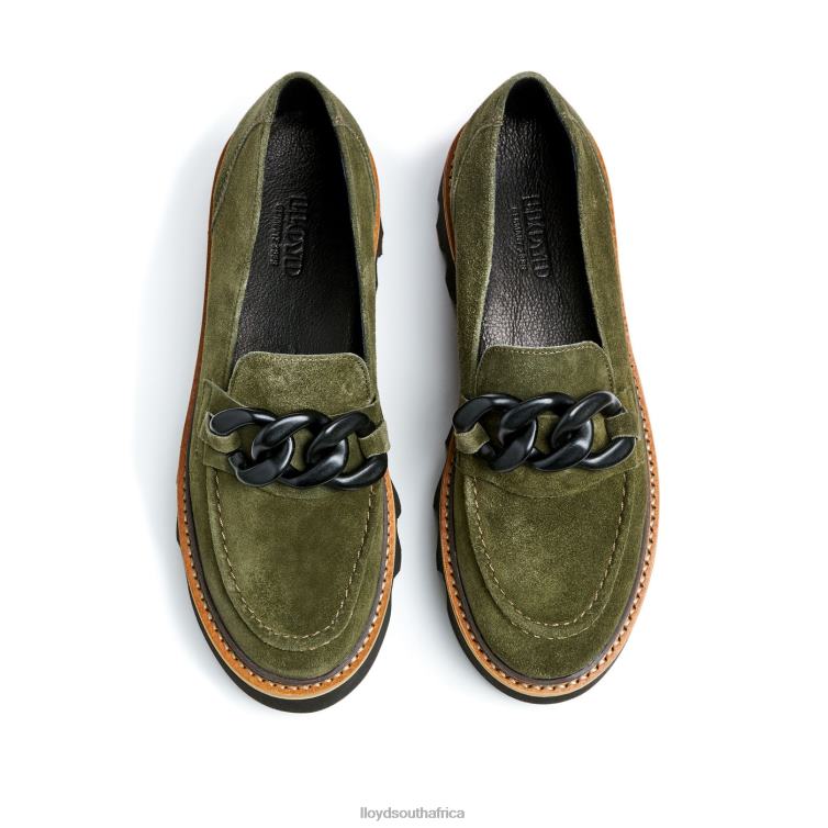 Shoes green LLOYD ROUGH LEATHER SLIP-ON SLIPPER Women 86B4D1019