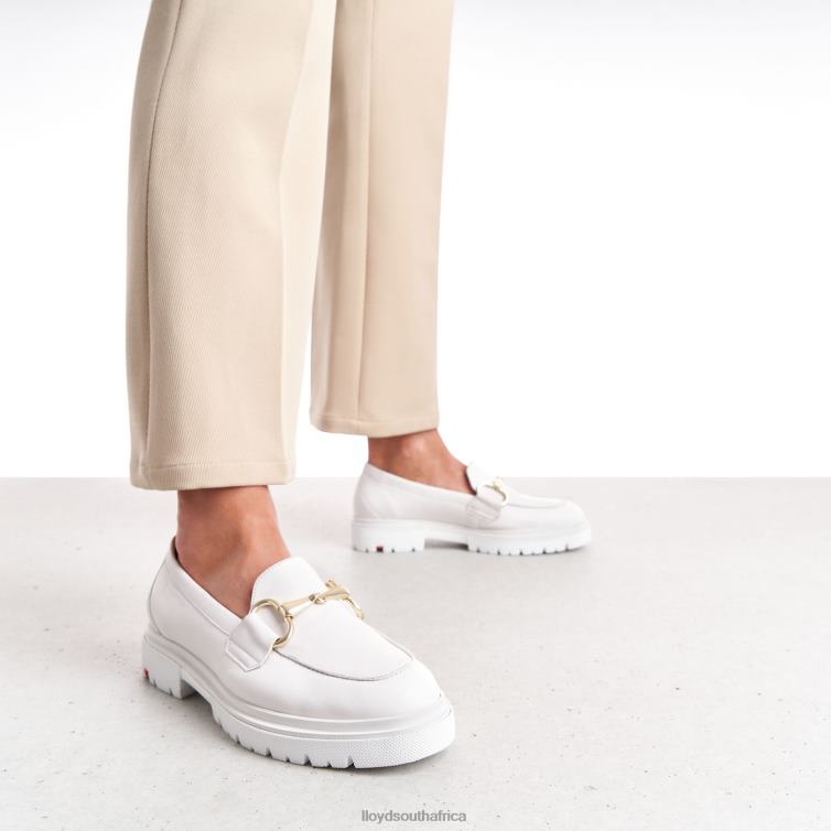 Shoes white LLOYD SMOOTH LEATHER SLIP-ON SLIPPER Women 86B4D1011