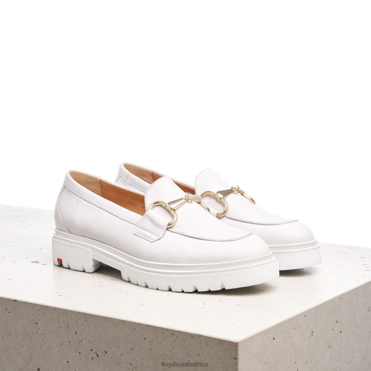 Shoes white LLOYD SMOOTH LEATHER SLIP-ON SLIPPER Women 86B4D1011