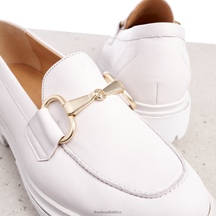 Shoes white LLOYD SMOOTH LEATHER SLIP-ON SLIPPER Women 86B4D1011