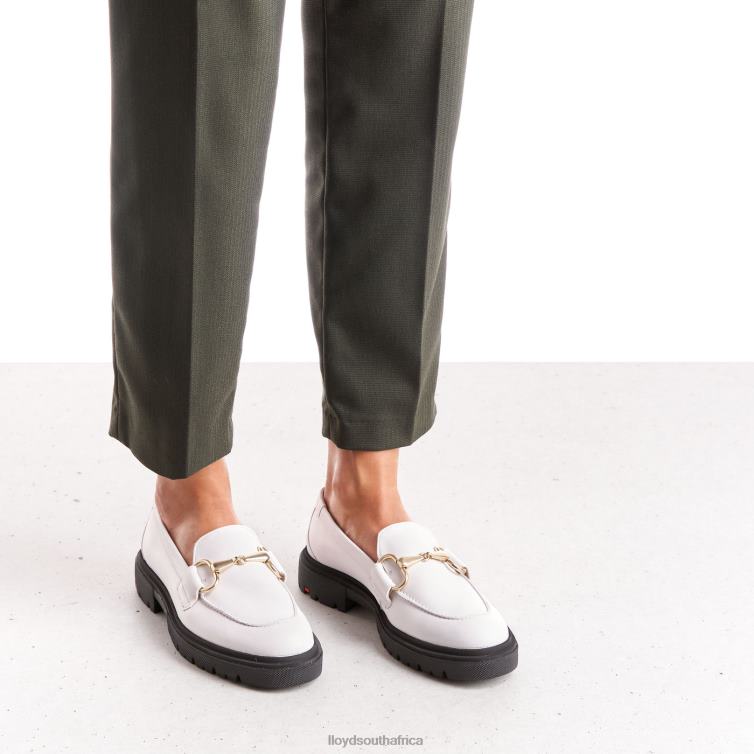 Shoes white LLOYD SMOOTH LEATHER SLIP-ON SLIPPER Women 86B4D1034