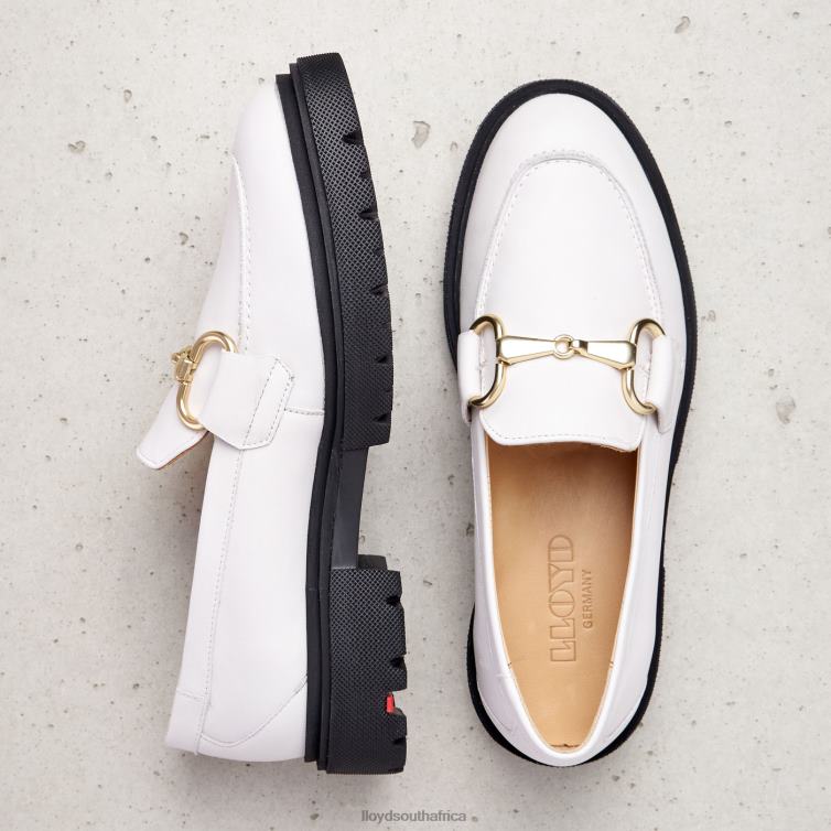 Shoes white LLOYD SMOOTH LEATHER SLIP-ON SLIPPER Women 86B4D1034