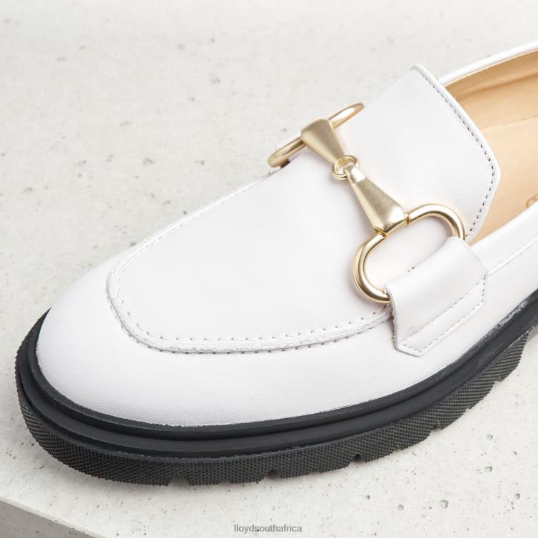 Shoes white LLOYD SMOOTH LEATHER SLIP-ON SLIPPER Women 86B4D1034