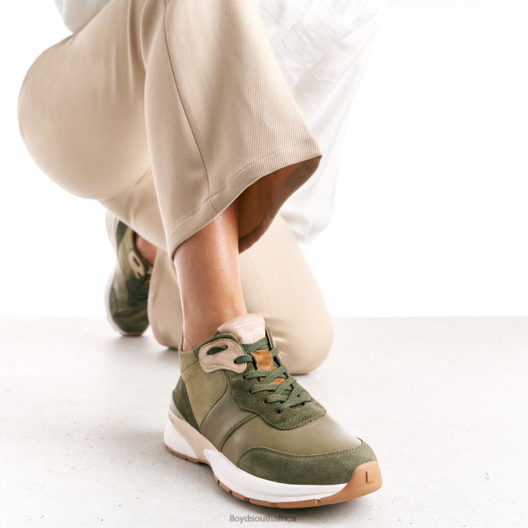 Shoes green LLOYD LEATHER LOW TOP SNEAKERS Women 86B4D767