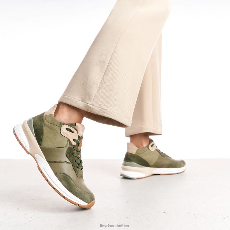 Shoes green LLOYD LEATHER LOW TOP SNEAKERS Women 86B4D767