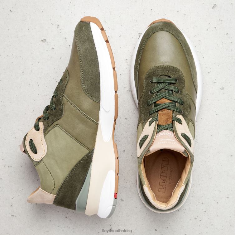 Shoes green LLOYD LEATHER LOW TOP SNEAKERS Women 86B4D767