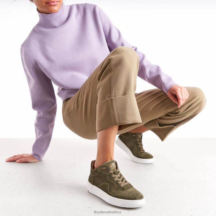 Shoes green LLOYD LEATHER LOW TOP SNEAKERS Women 86B4D768