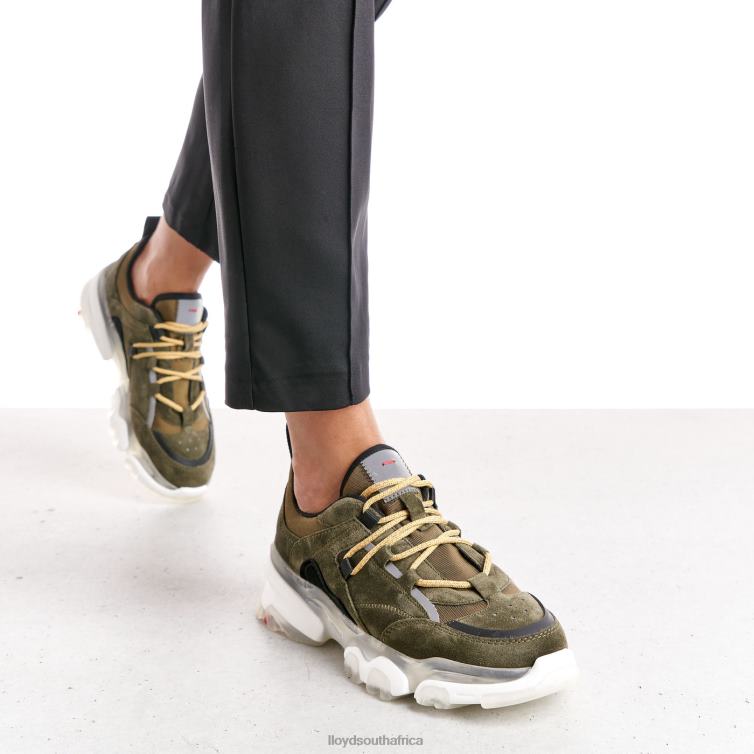 Shoes green LLOYD LEATHER LOW TOP SNEAKERS Women 86B4D780