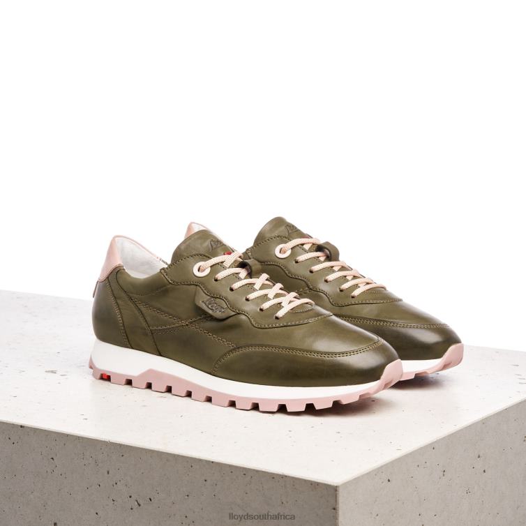 Shoes green LLOYD LOW TOP LEATHER SNEAKERS Women 86B4D801