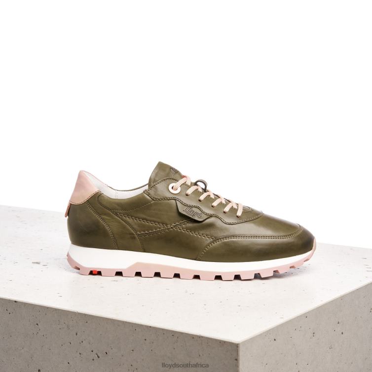 Shoes green LLOYD LOW TOP LEATHER SNEAKERS Women 86B4D801