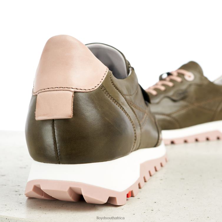 Shoes green LLOYD LOW TOP LEATHER SNEAKERS Women 86B4D801