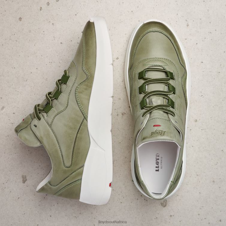 Shoes green LLOYD LOW TOP LEATHER SNEAKERS Women 86B4D830