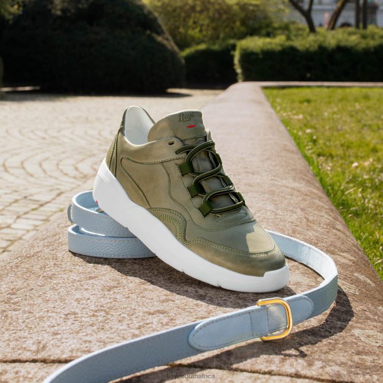 Shoes green LLOYD LOW TOP LEATHER SNEAKERS Women 86B4D830