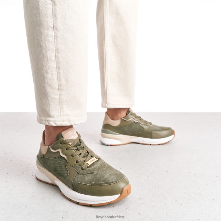 Shoes green LLOYD SHEEP LEATHER SNEAKERS Women 86B4D817