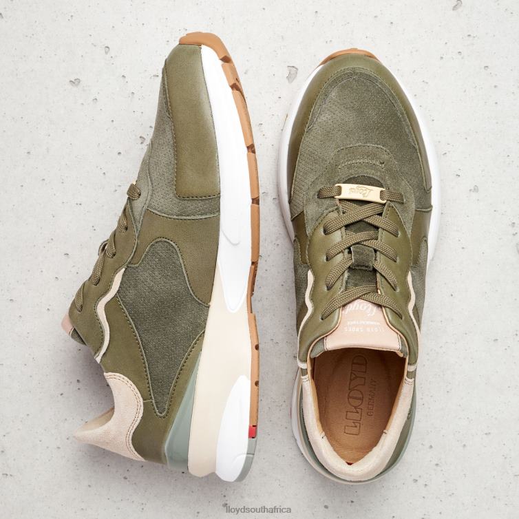 Shoes green LLOYD SHEEP LEATHER SNEAKERS Women 86B4D817