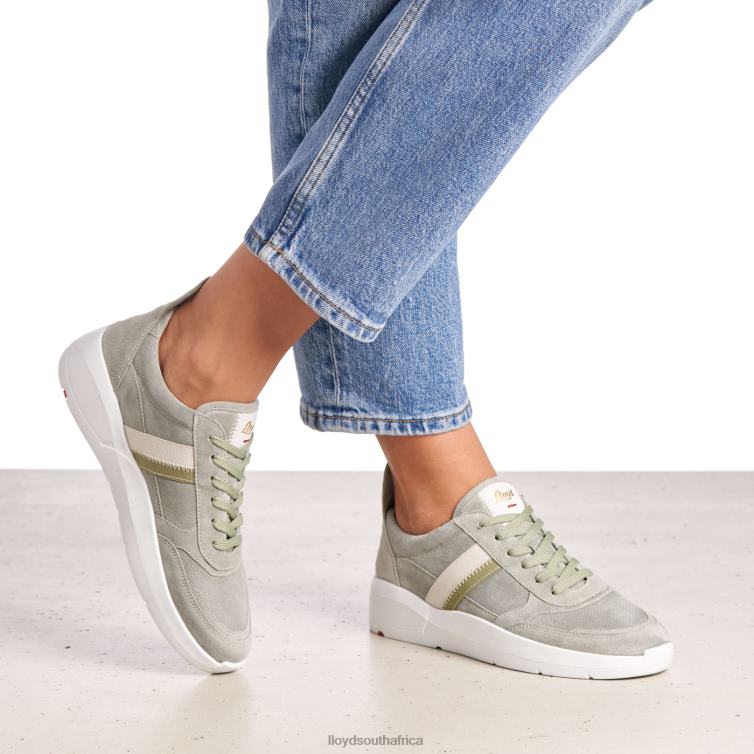 Shoes green LLOYD SPOPTY SMOOTH LEATHER SNEAKERS Women 86B4D809
